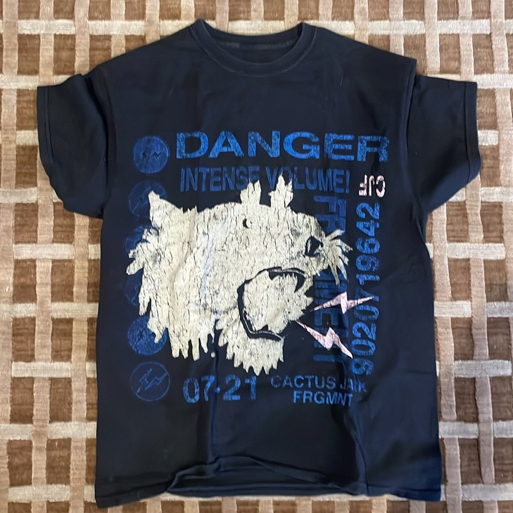 Travis Scott Cactus Jack For Fragment Danger Tee - image 3